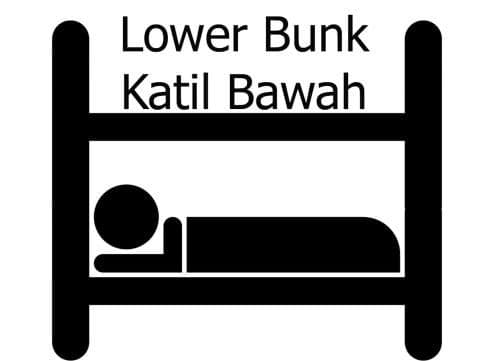 Bunk Bed in Female Dormitory Room  