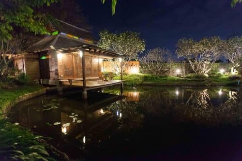 Queen Room with Pond and Pool View