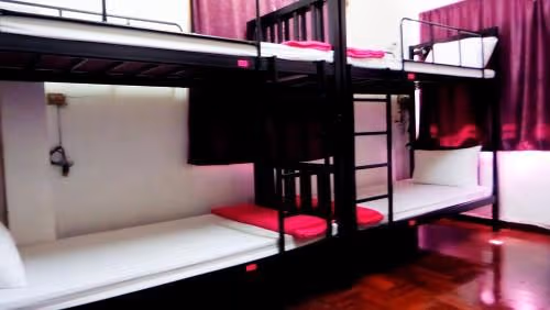 Bed in Female Dormitory Room