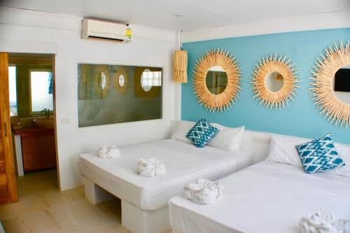 Deluxe Family Room with Partial Sea View