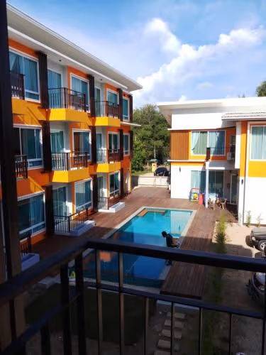 Studio with Pool View