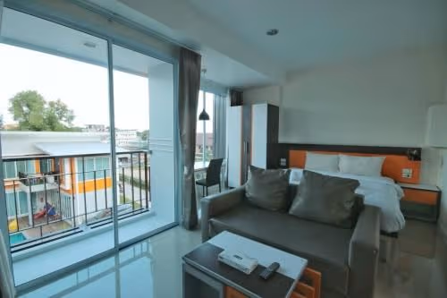 Studio with Pool View