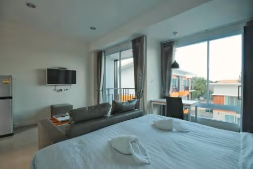 Studio with Pool View