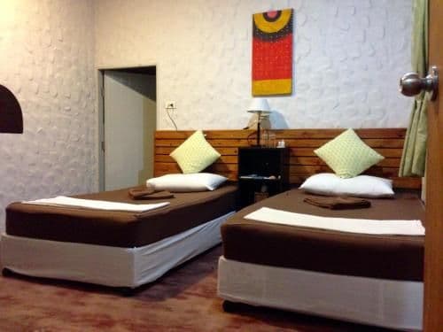 Deluxe Twin Room with Air Con and Private Bathroom