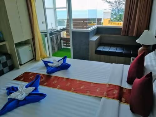 Deluxe Double Room with Balcony and Sea View