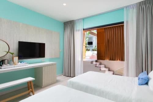 Twin Room with Pool View