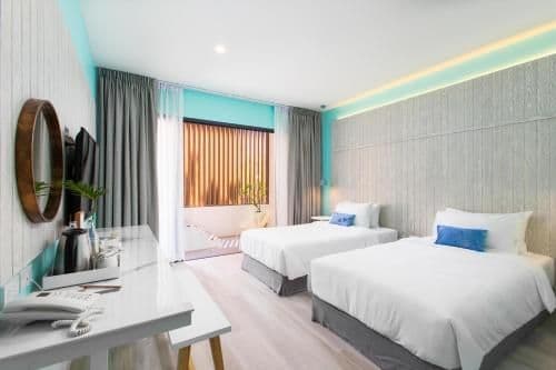 Twin Room with Pool View
