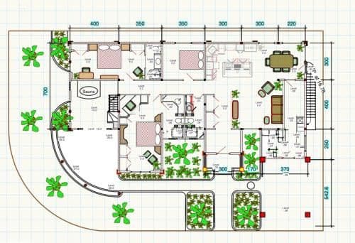 Villa with Garden View