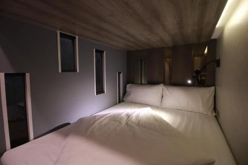 Private Double Bed Capsule Room with Shared Bathroom