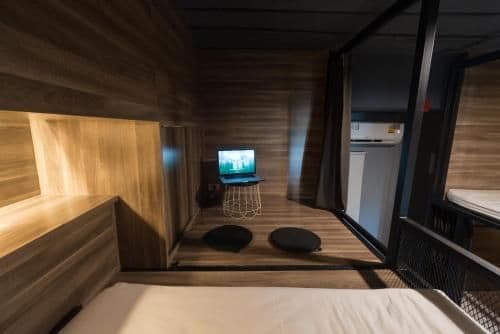 Double Bed in Dormitory Room