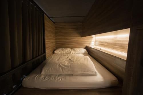 Double Bed in Dormitory Room