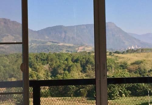 Family Room with Mountain View