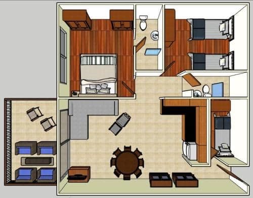 Three-Bedroom Apartment
