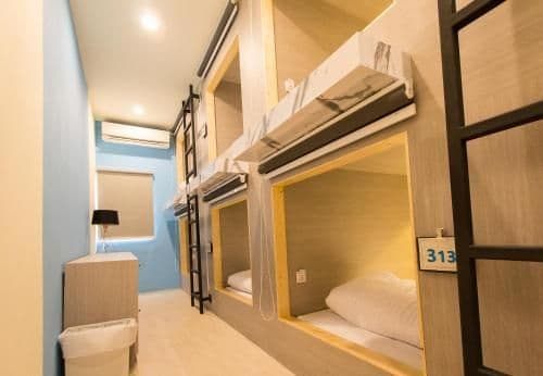 Capsule Bed in Female Dormitory Room