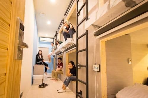 Capsule Bed in Female Dormitory Room