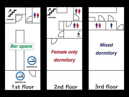Bunk Bed in Mixed Dormitory Room