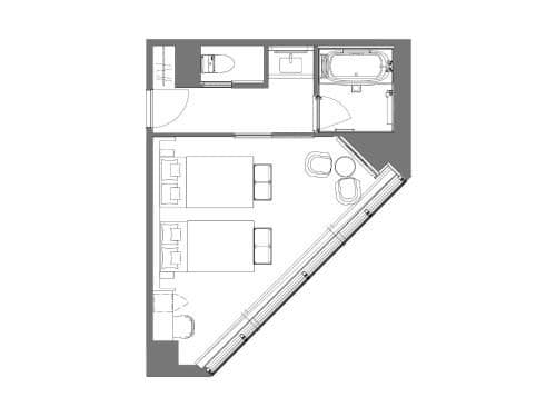 Deluxe Corner Twin Room - 2 adult