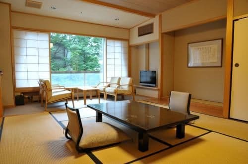 Japanese-Style Room with Open-Air Bath
