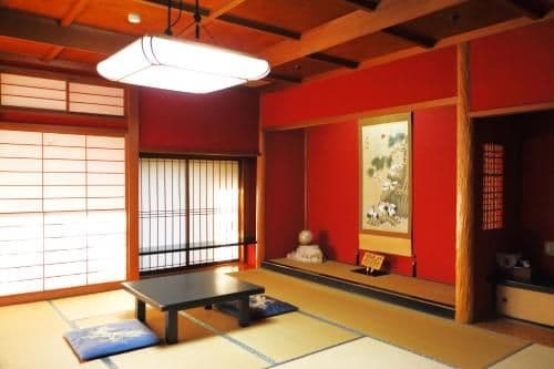 Japanese-Style Family Room with Garden View