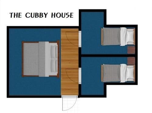 Family Room with Shared Bathroom