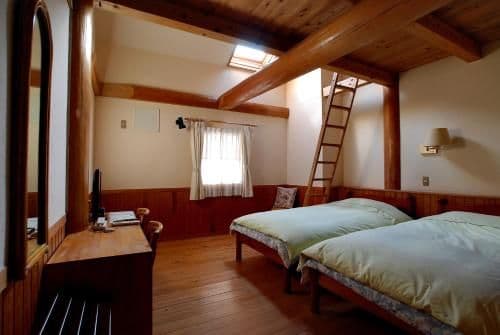 Family Room with Loft and Shared Bathroom