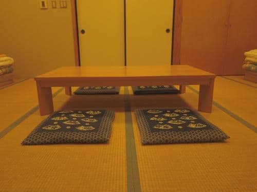 Japanese-Style Family Room with Shared Bathroom
