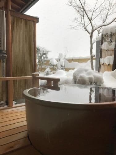 Japanese-Style Room with Open-Air Bath