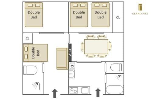 Three-Bedroom Apartment
