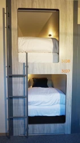 Two Bunk Beds in Male Dormitory Room