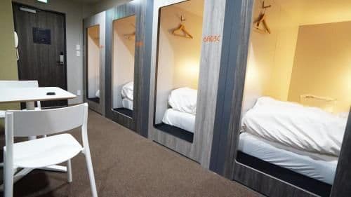 Two Bunk Beds in Male Dormitory Room