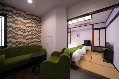 Twin Room with Tatami Area with Shared Bathroom