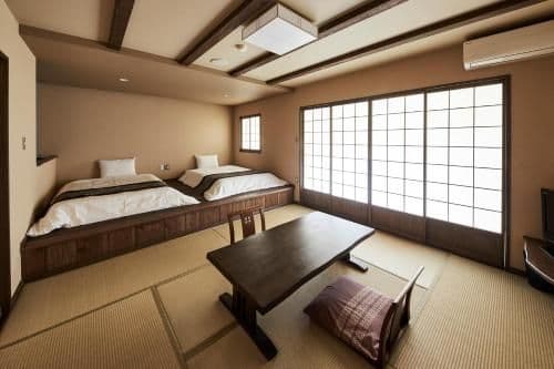 Room with Tatami Area and Shared Bathroom