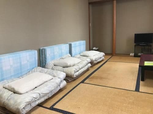 Single Futon in Japanese-Style Female Dormitory Room