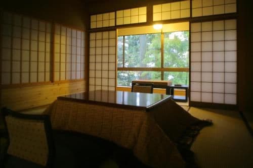 Japanese-Style Tatami Room with with Beds Private Open-Air Bath
