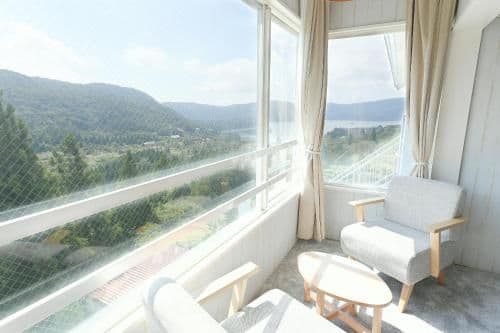 Japanese-Style Twin Room with Mountain View