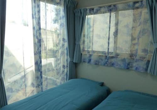 Twin Room B with Shared Bathroom and Toilet