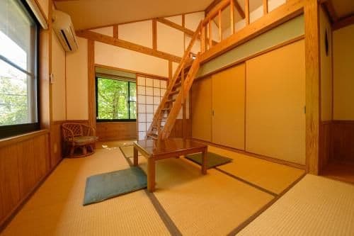 Japanese Style Room with Loft and Shared Bathroom