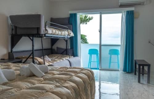 Economy Quadruple Room with Sea View