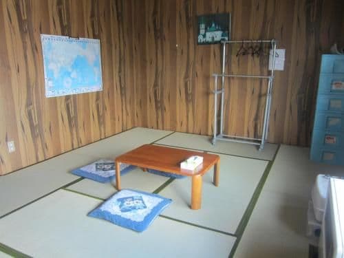 Japanese-Style Family Room with Shared Bathroom