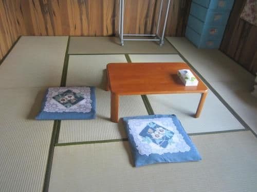 Japanese-Style Family Room with Shared Bathroom