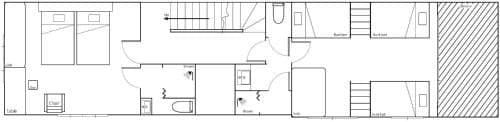 Bed in 6-Bed Female Dormitory Room