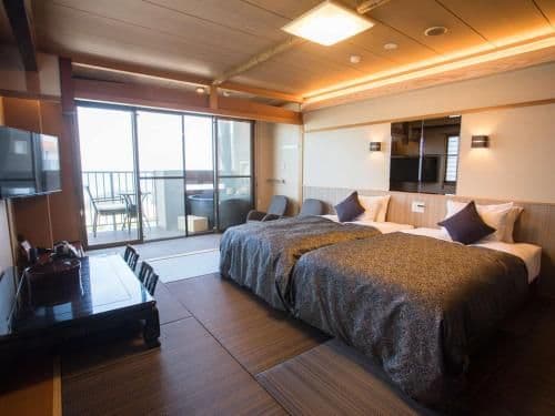 Standard Twin Room with Open-Air Bath - Non-Smoking