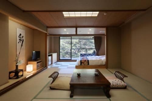 Deluxe Twin Room with Tatami Area and Open-Air Bath