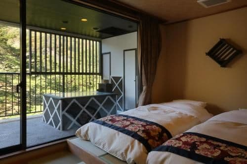 Deluxe Twin Room with Tatami Area and Open-Air Bath
