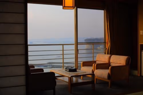 Japanese-Style Room with Tatami area and Ocean View