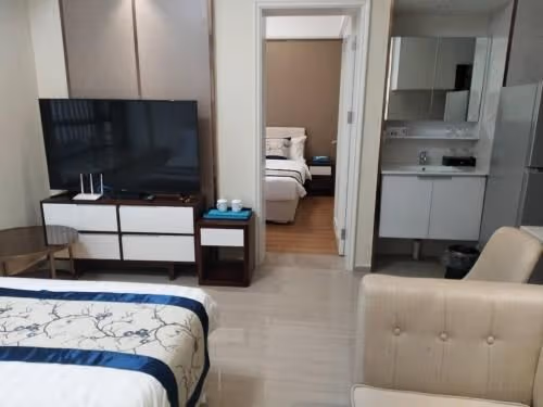 Family Room with Shared Bathroom
