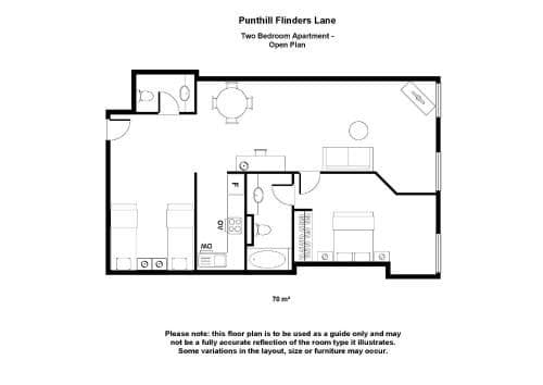 Two Bedroom Apartment - Open Plan