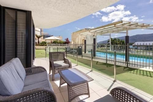 Three-Bedroom Apartment with Pool View
