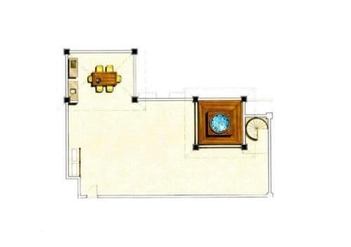 Three-Bedroom Penthouse Apartment with Balcony
