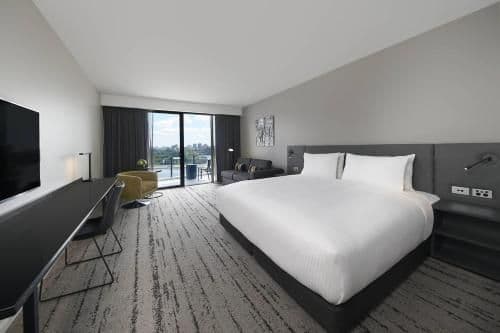 Courtyard River view Suite with 1 King, Sofa bed, Balcony